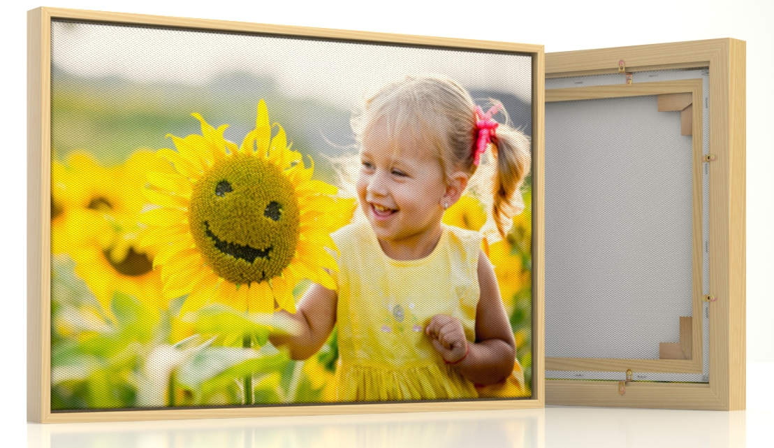 Schattenfugenrahmen für Fotoleinwand ""