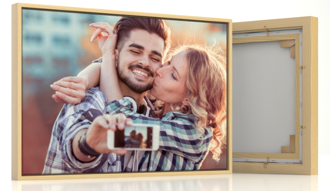 Schattenfugenrahmen für Fotoleinwand ""